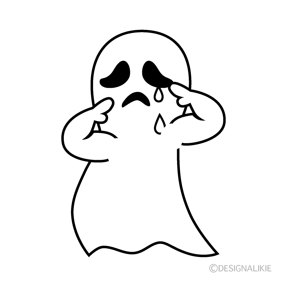 Free Sad Ghost Cartoon Image｜Charatoon