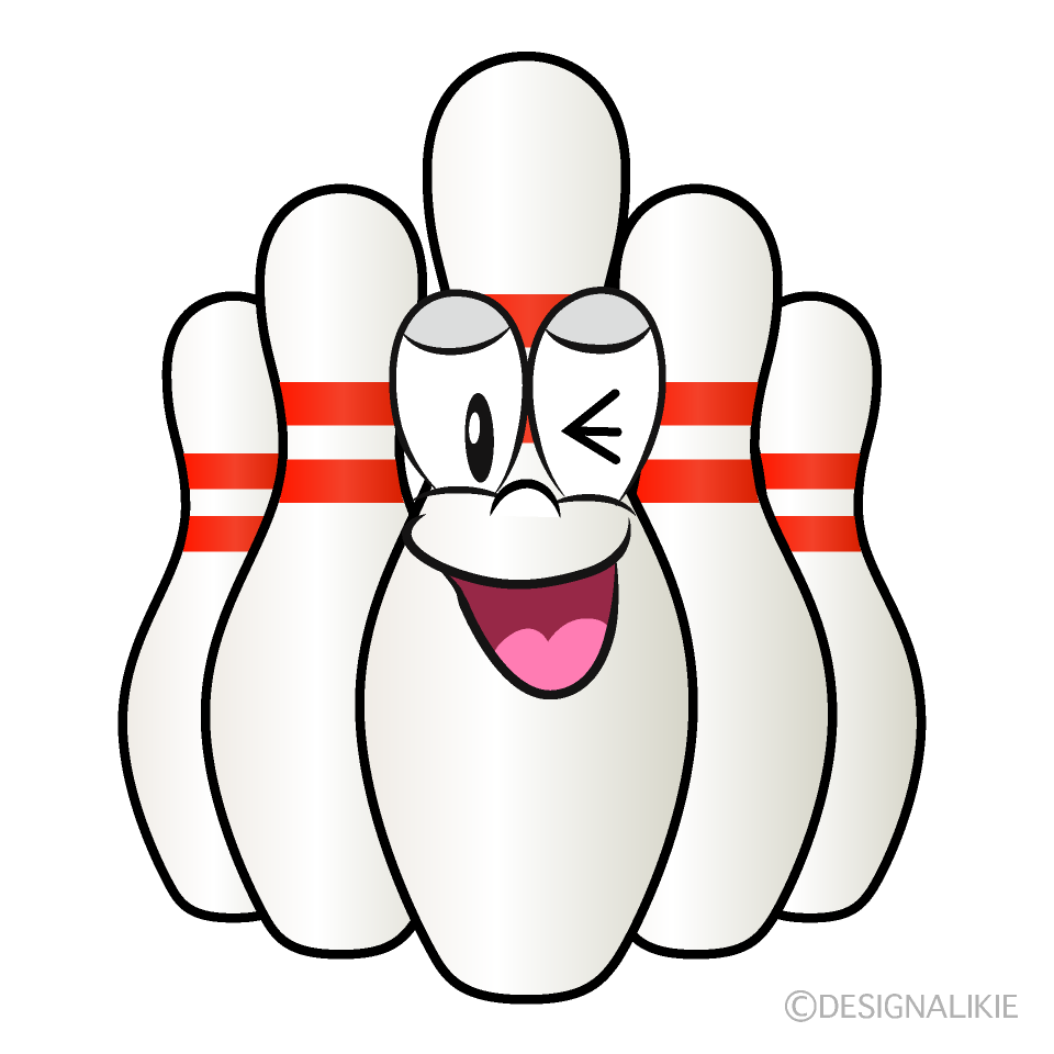 Laughing Bowling Pin Free Cartoon Pictures ｜ Charatoon.