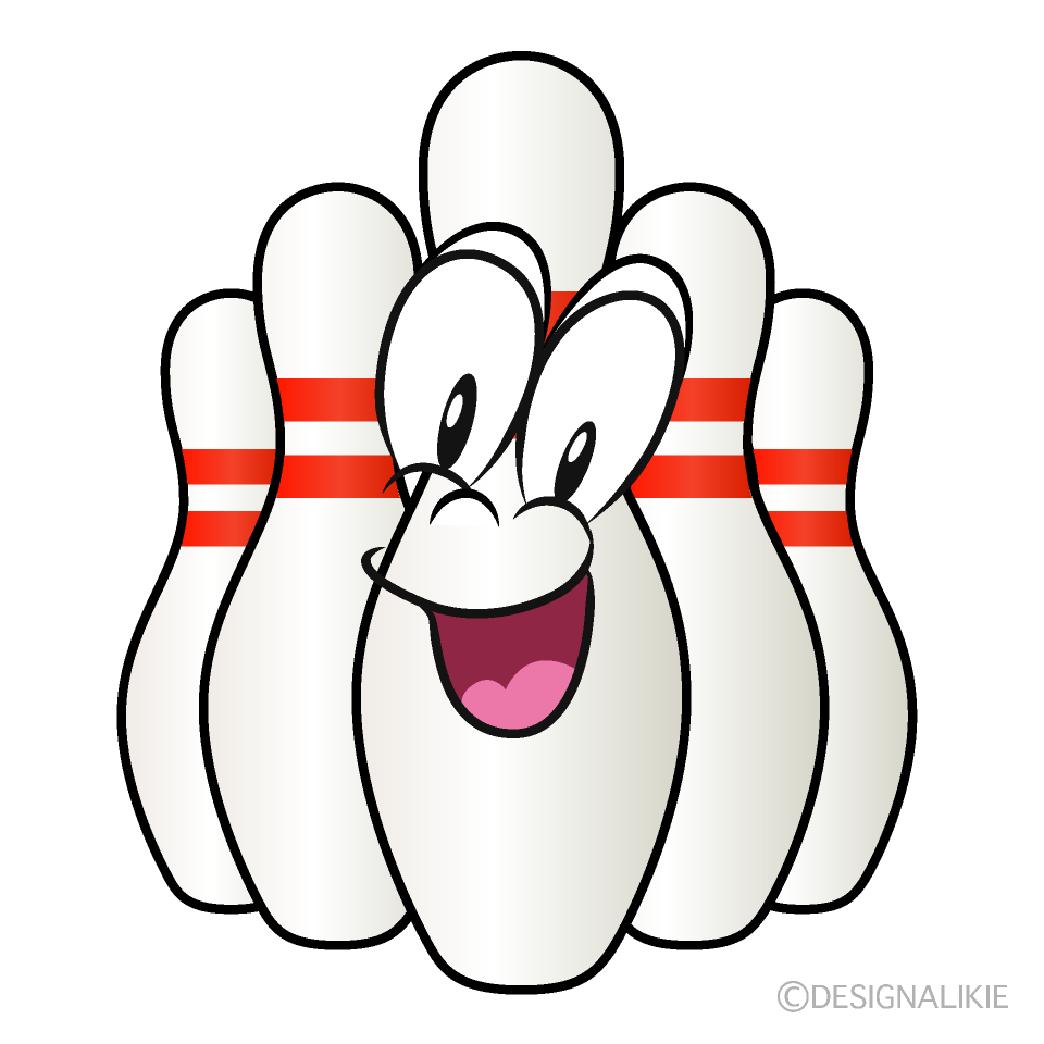 Free Surprising Bowling Pin Cartoon Image｜Charatoon