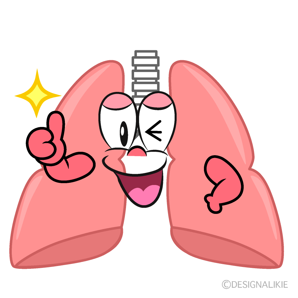 Free Thumbs up Lung Cartoon Image｜Charatoon