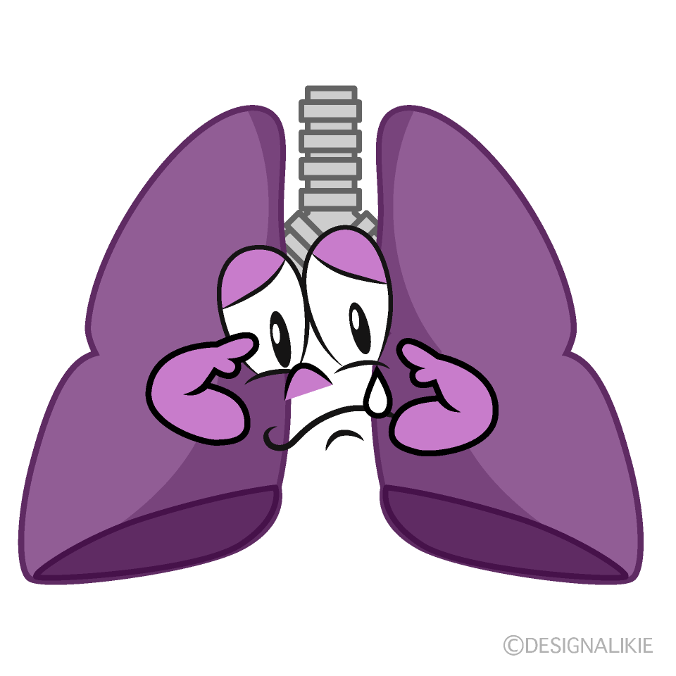 Free Sad Lung Cartoon Image｜Charatoon