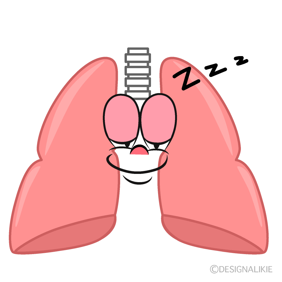 Free Sleeping Lung Cartoon Image｜Charatoon