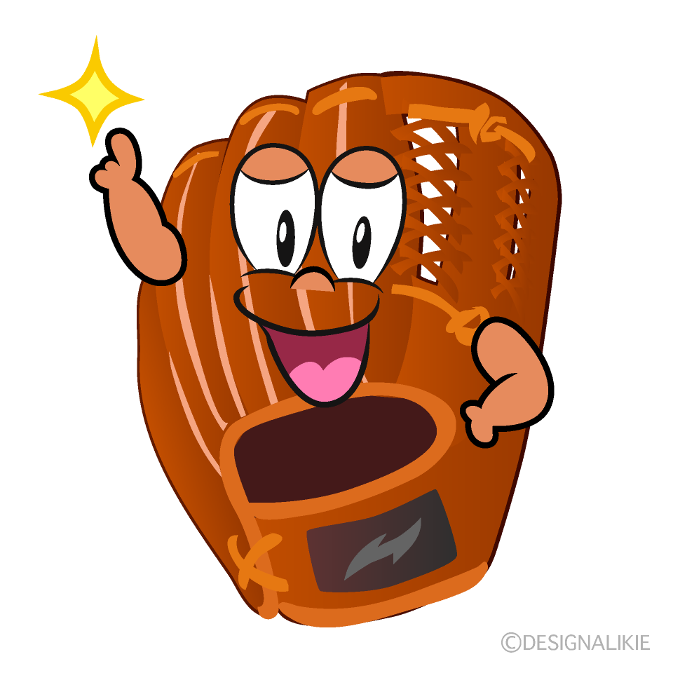 Posing Baseball Glove