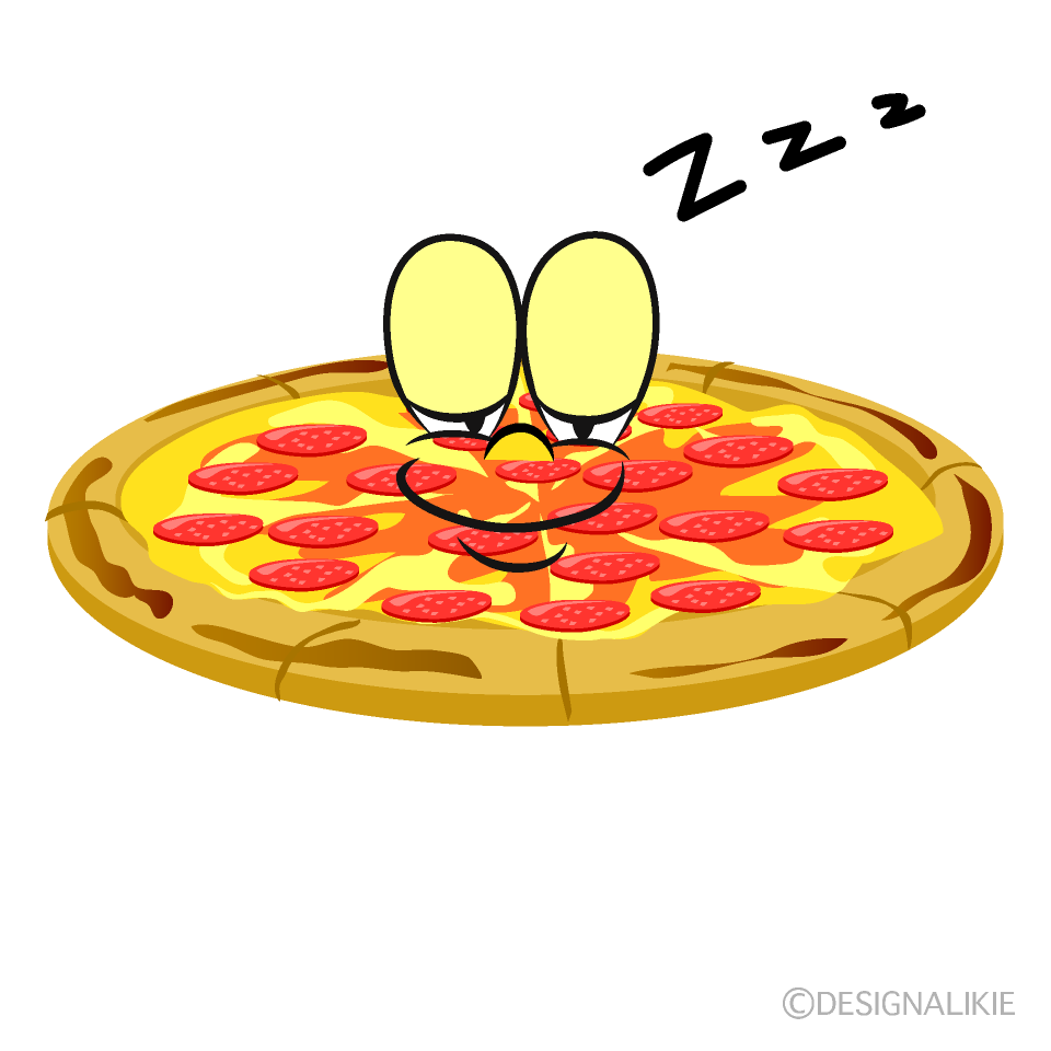 Sleeping Pepperoni Pizza