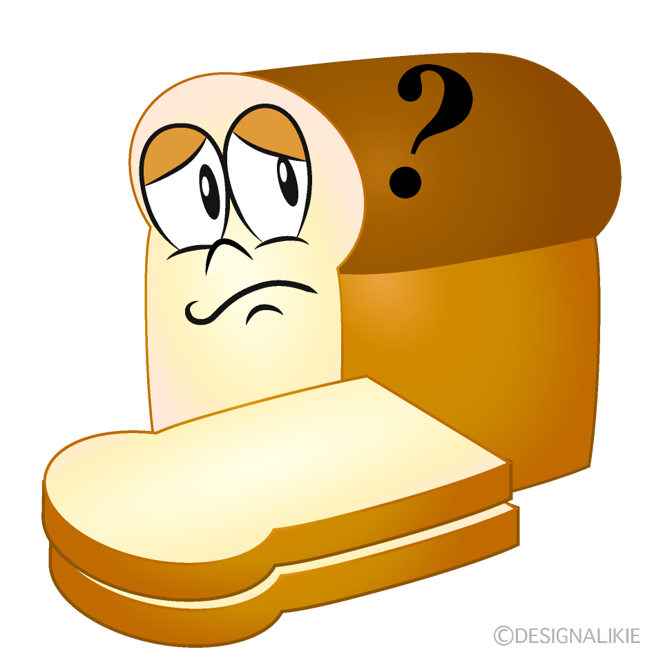Free Thinking Toast Bread Cartoon Image｜Charatoon