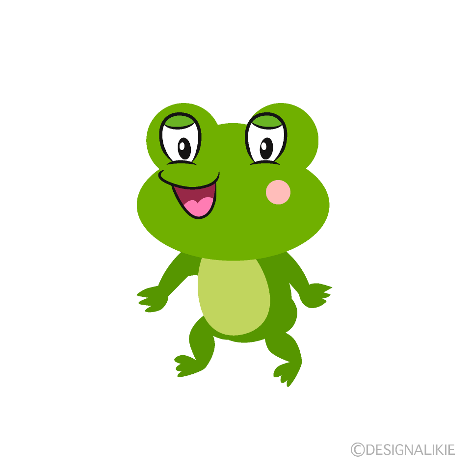 Free Walking Frog Cartoon Image｜Charatoon