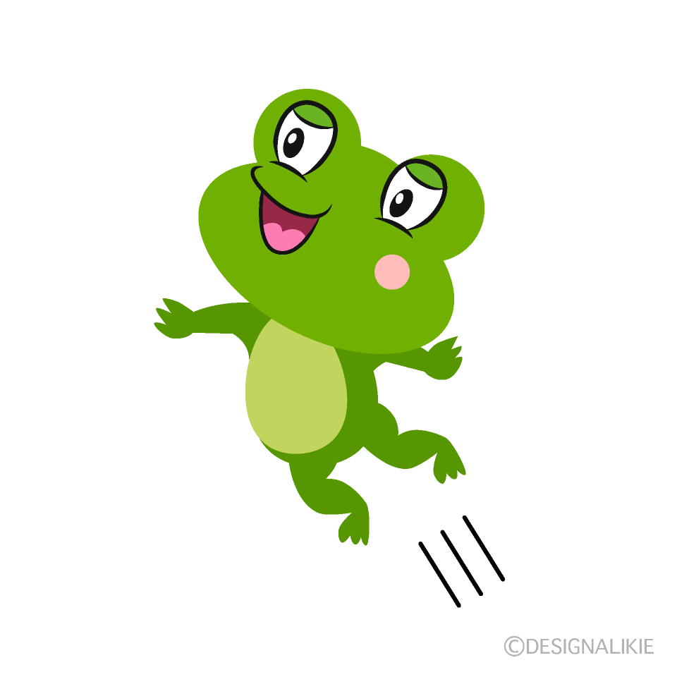 Free Jumping Frog Cartoon Image｜Charatoon