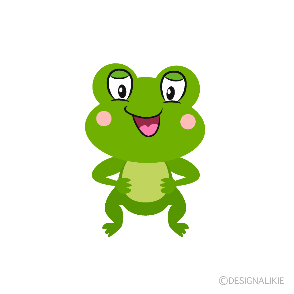 Cute cartoon frog face vector illustration. Stock Vector | Adobe Stock