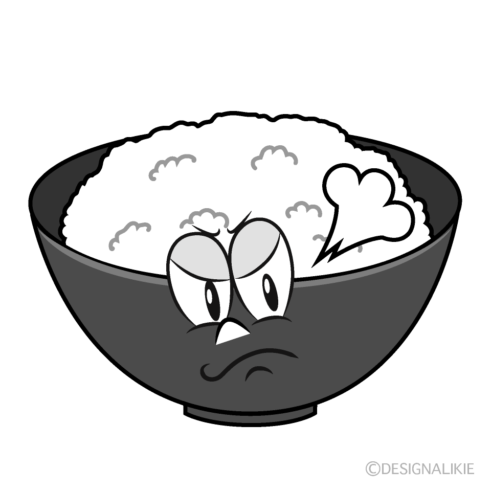 Free Angry Rice Cartoon Image｜Charatoon