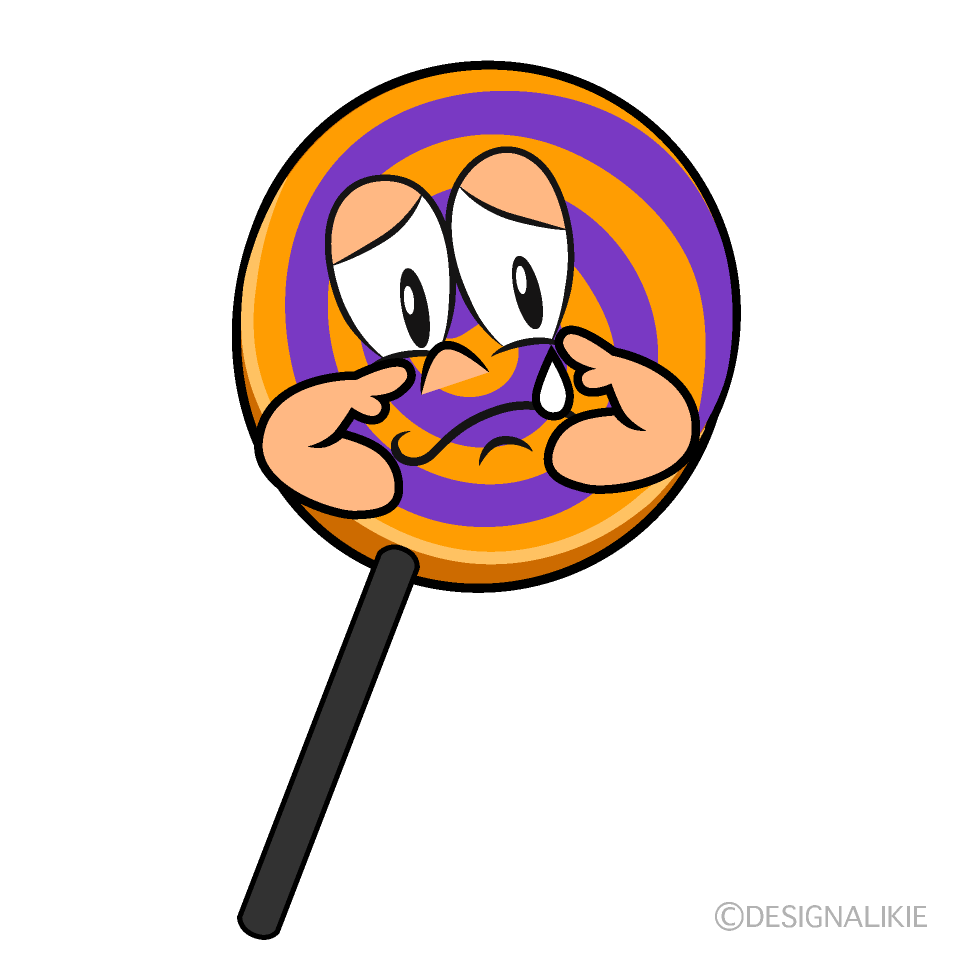 Sad Halloween Lollipop
