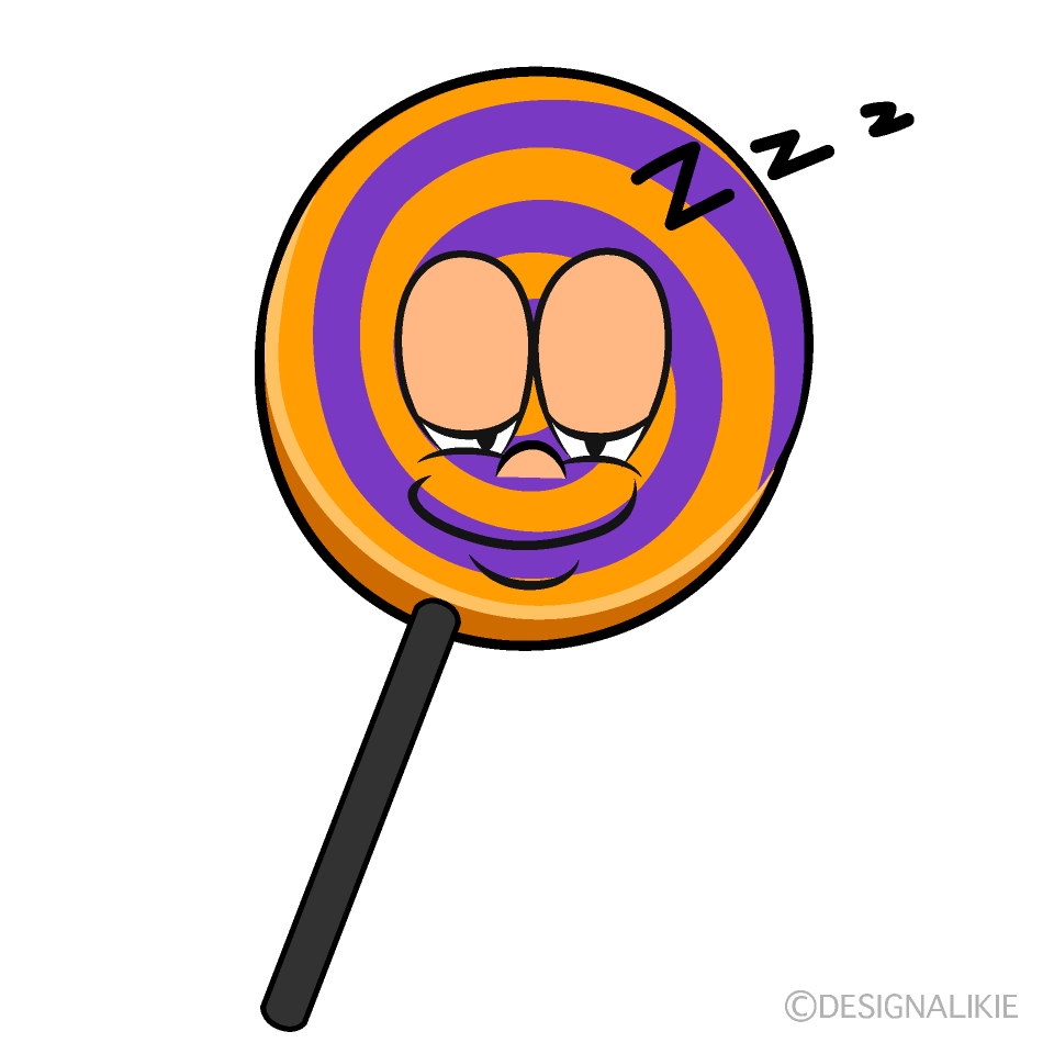 Sleeping Halloween Lollipop