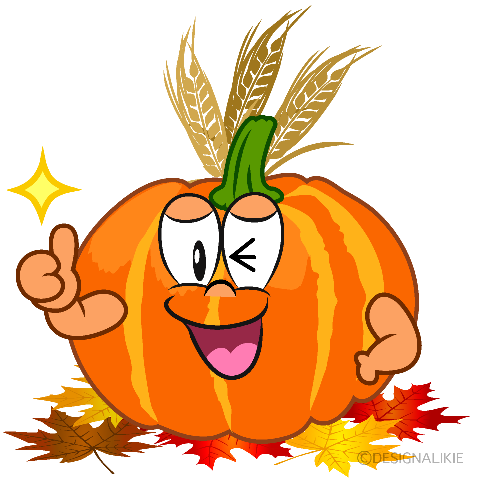Thumbs up Thanksgiving Pumpkin