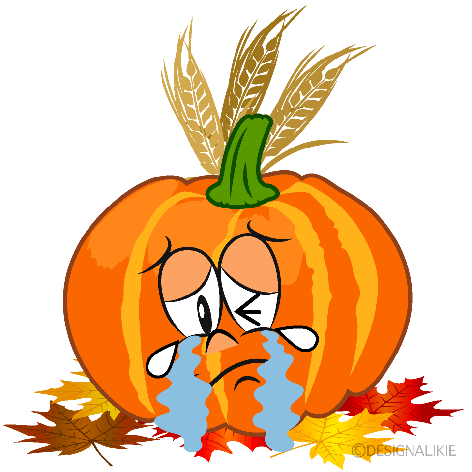 Crying Thanksgiving Pumpkin