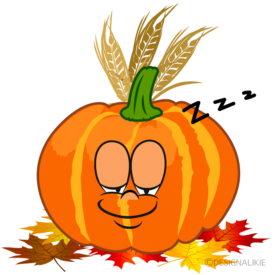 Sleeping Thanksgiving Pumpkin