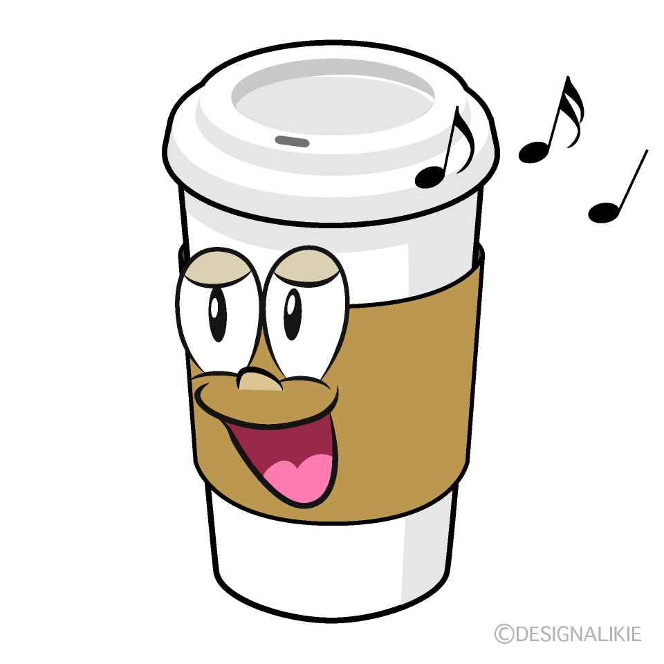 Singing Paper Cup Coffee