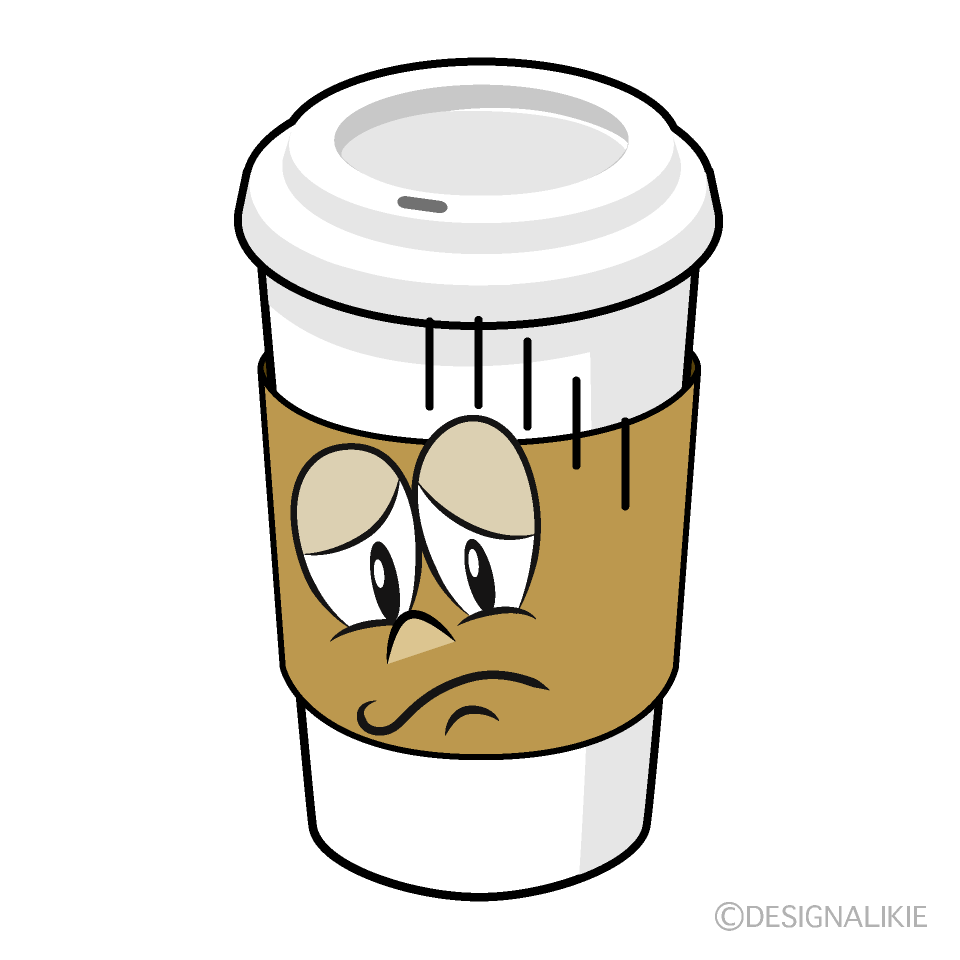 Depressed Paper Cup Coffee