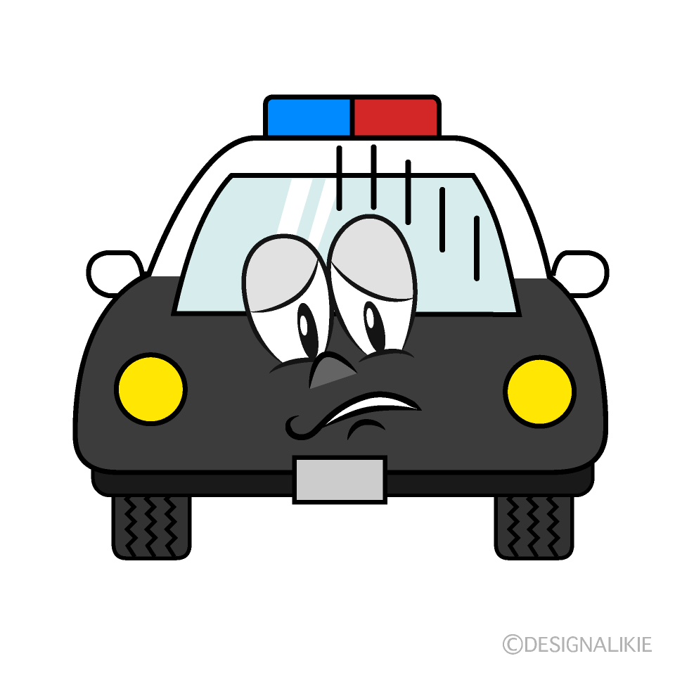 Depressed Police Car