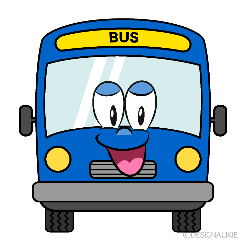 Free Smiling Bus Cartoon Image｜Charatoon