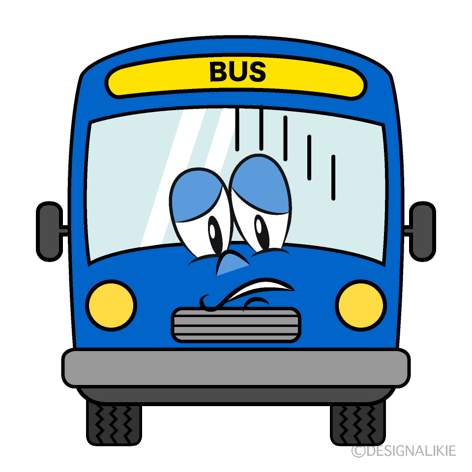 Free Depressed Bus Cartoon Image｜Charatoon