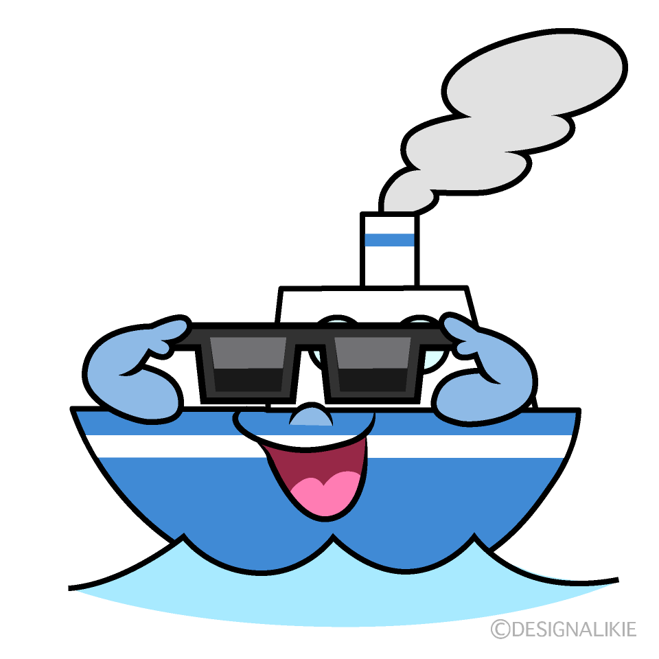 Free Cool Boat Cartoon Image｜Charatoon