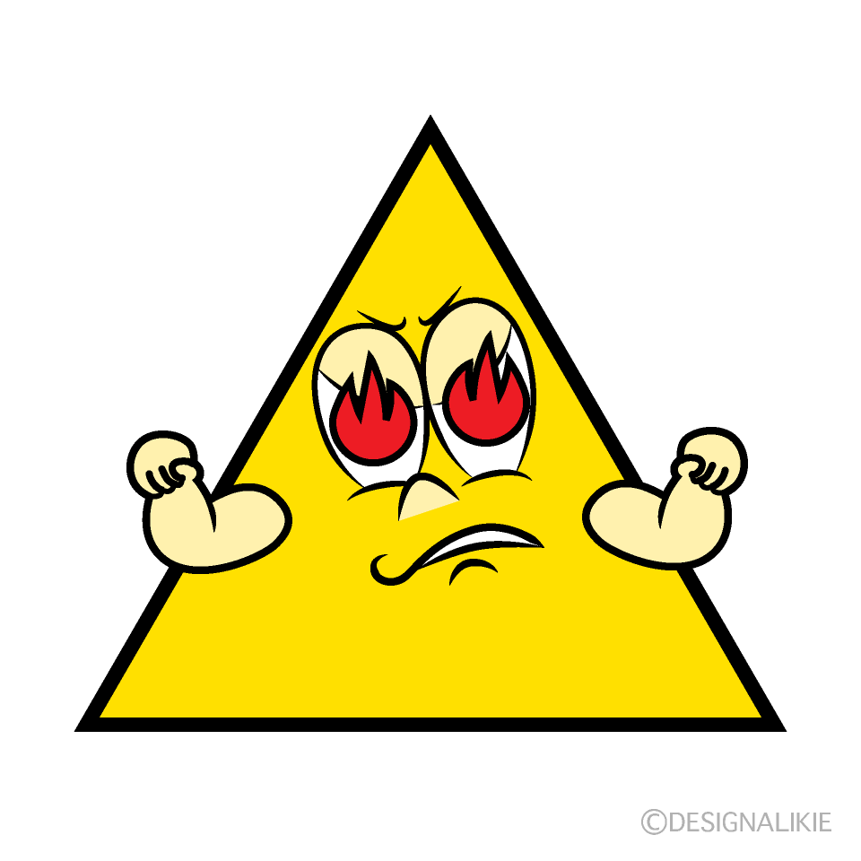 Free Enthusiasm Triangle Cartoon Image｜Charatoon