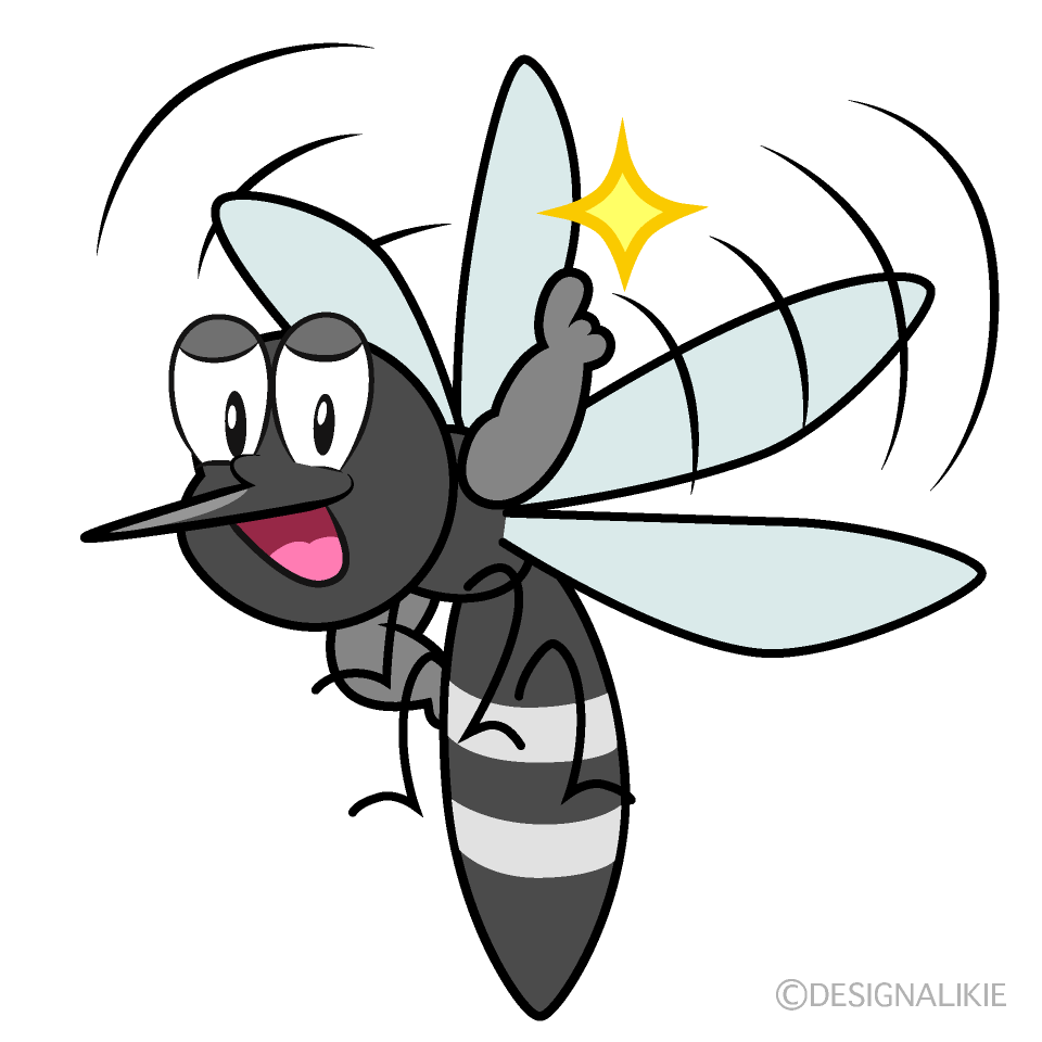 Free Posing Mosquito Cartoon Image｜Charatoon