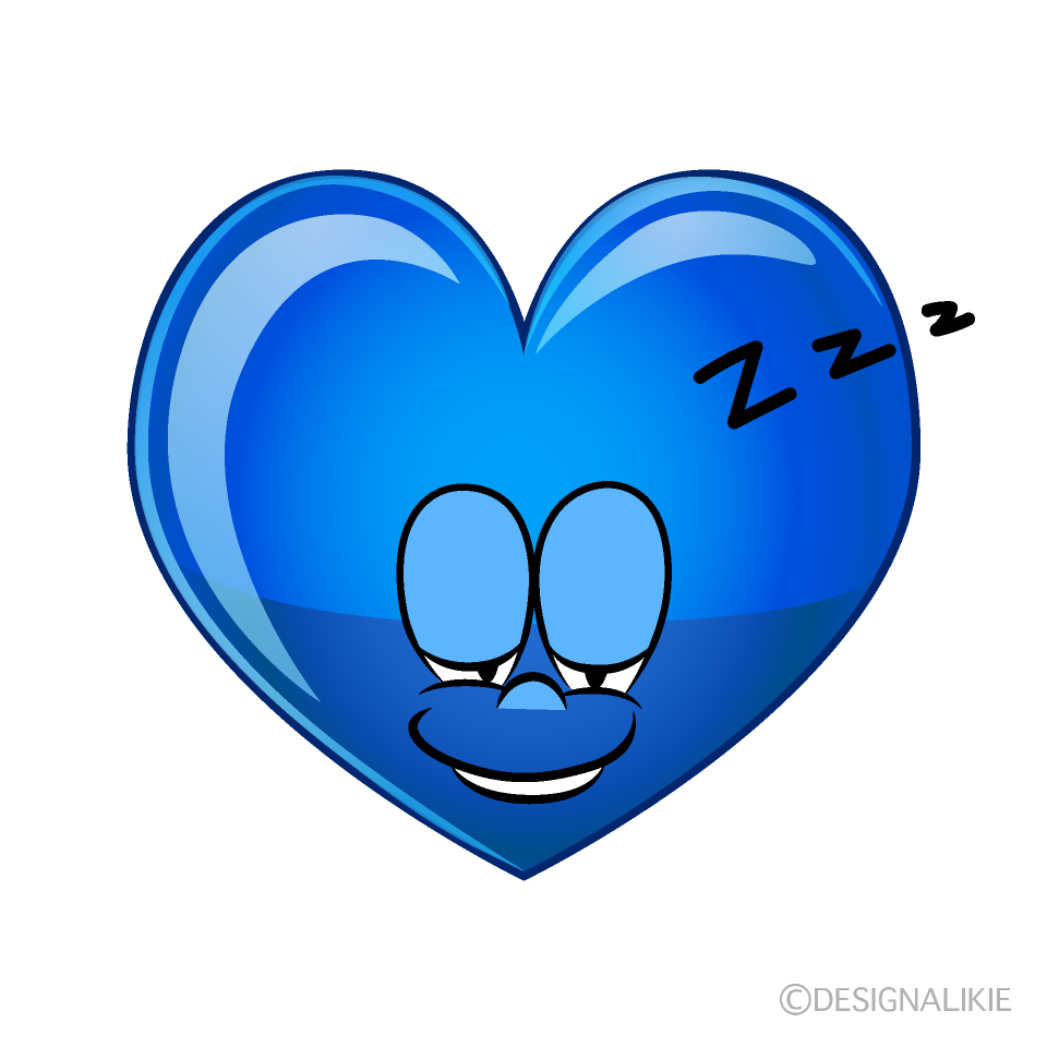 Sleeping Blue Heart