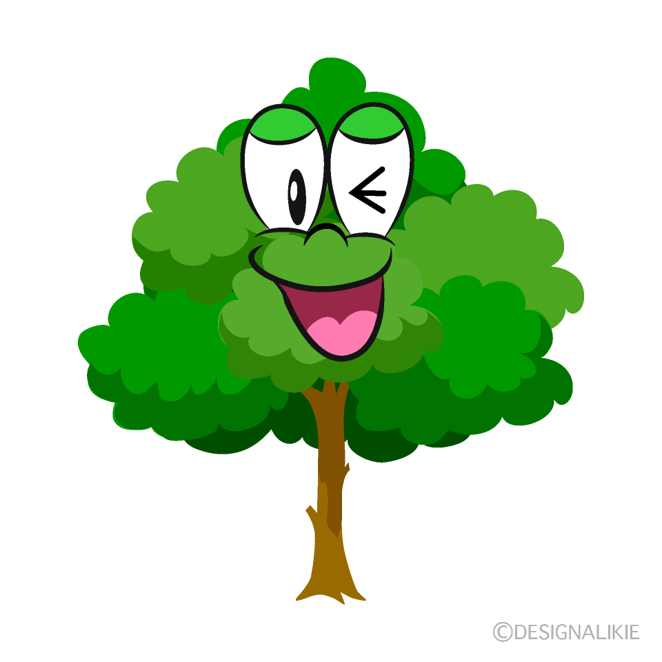 Free Laughing Tree Cartoon Image｜Charatoon