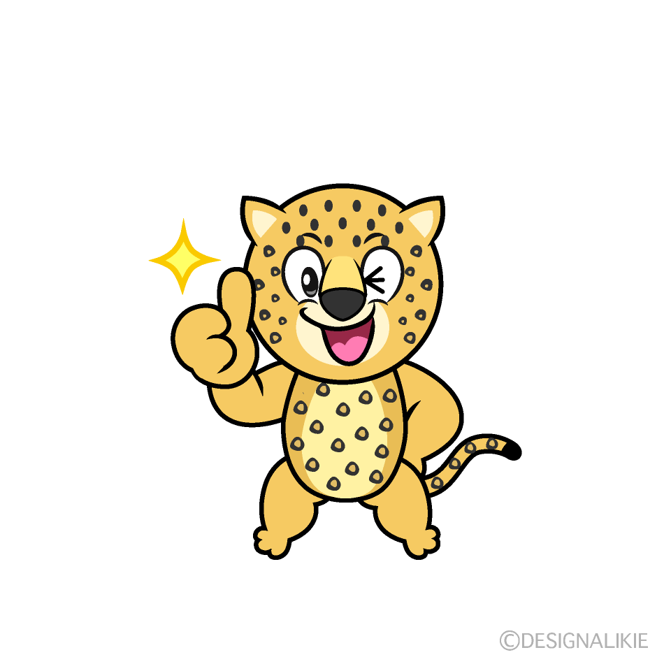 Thumbs up Leopard