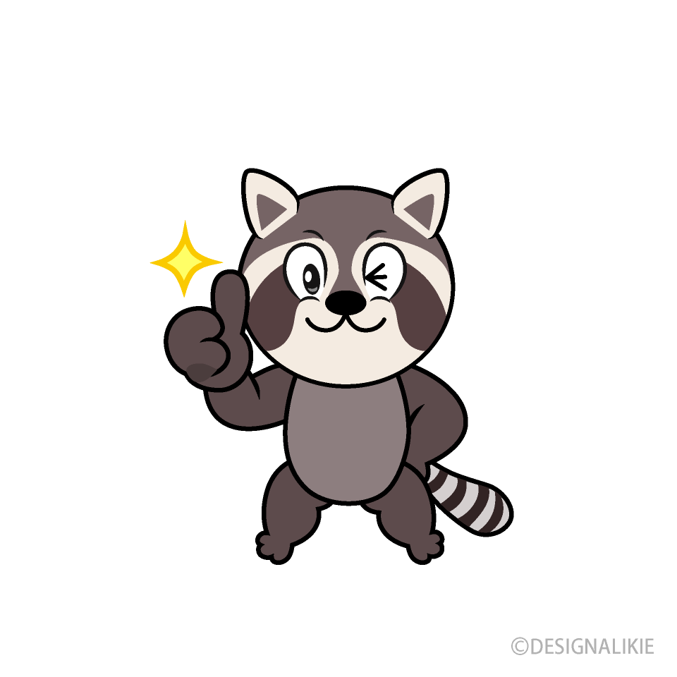 Thumbs up Raccoon