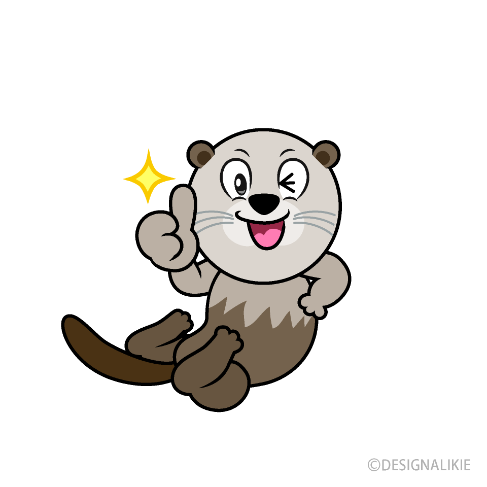 Thumbs up Sea Otter