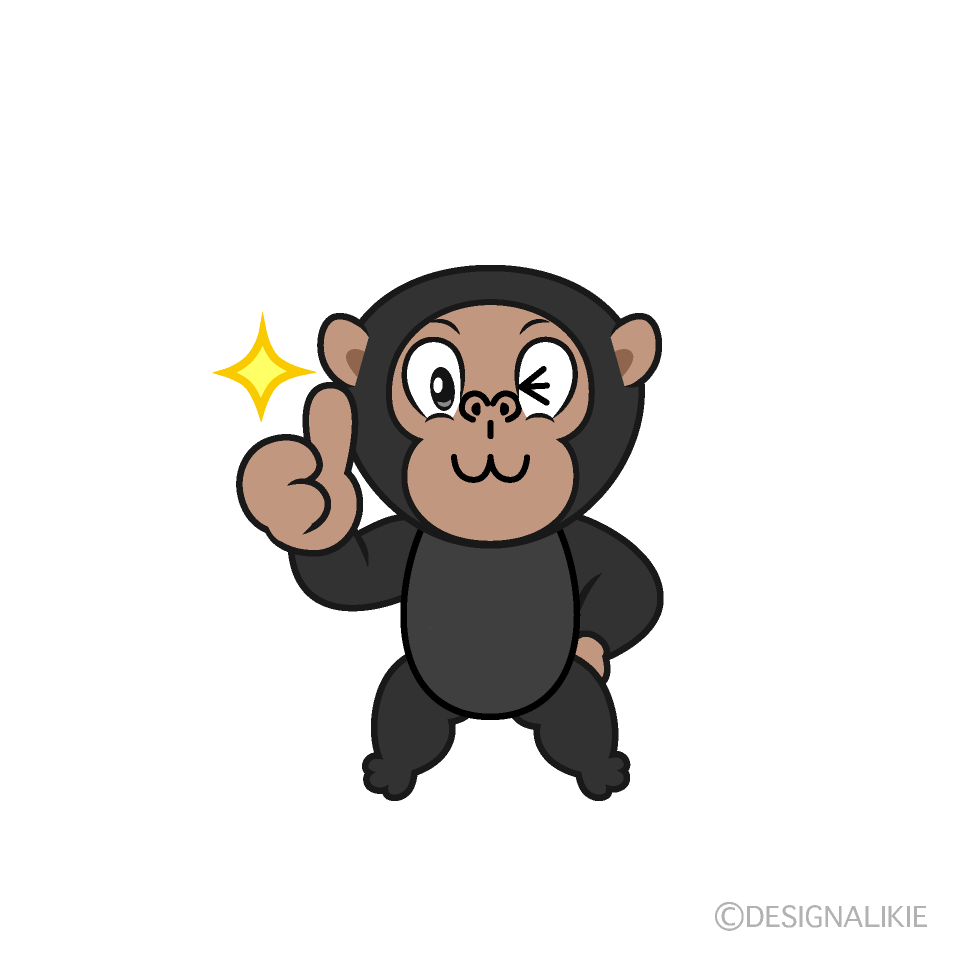 Thumbs up Chimpanzee