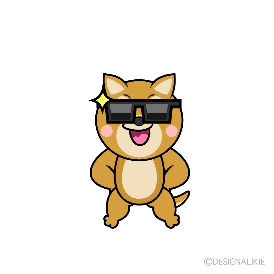 Cool Shiba Inu Cartoon Character Image