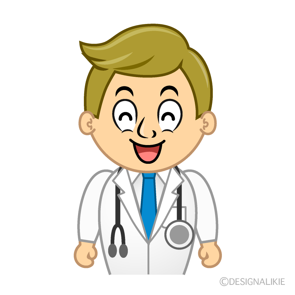 Smiling Doctor Cartoon Character Image