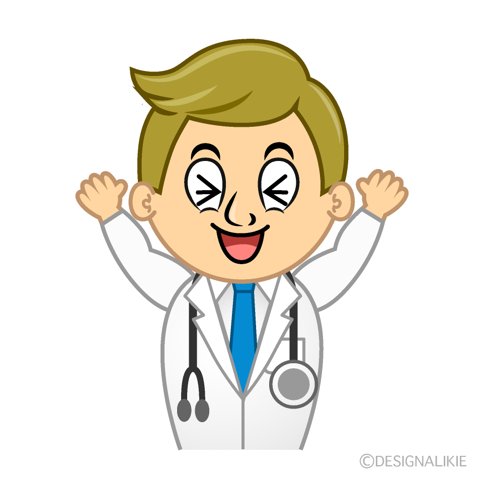 Laughing Doctor Cartoon Character Image