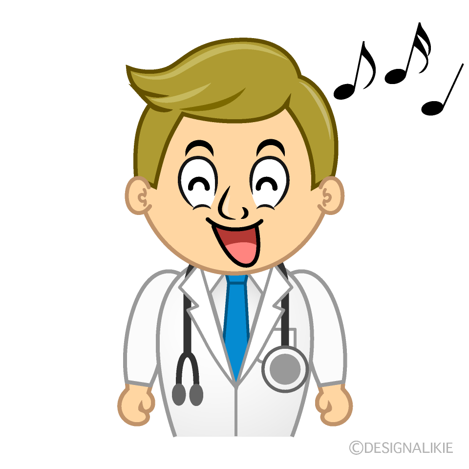 Singing Doctor Cartoon Character Image