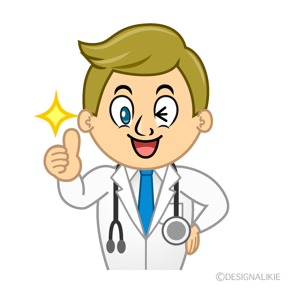 Thumbs up Doctor Cartoon Character Image