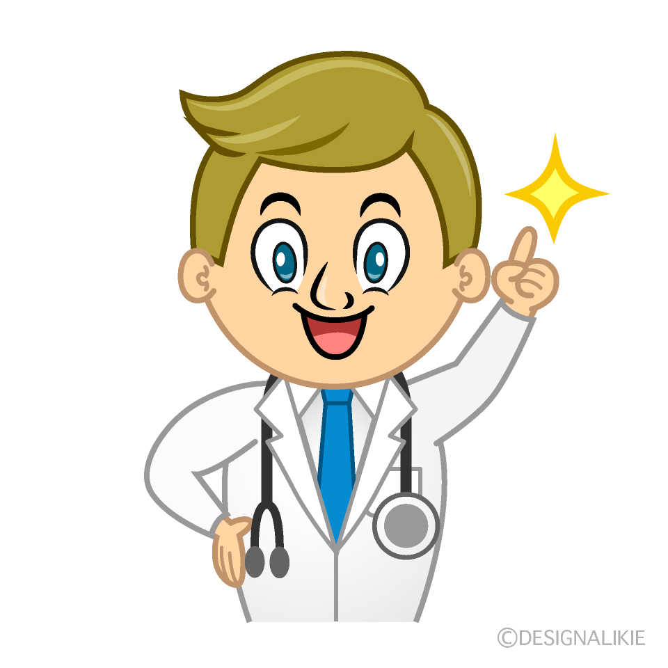 Posing Doctor Cartoon Character Image