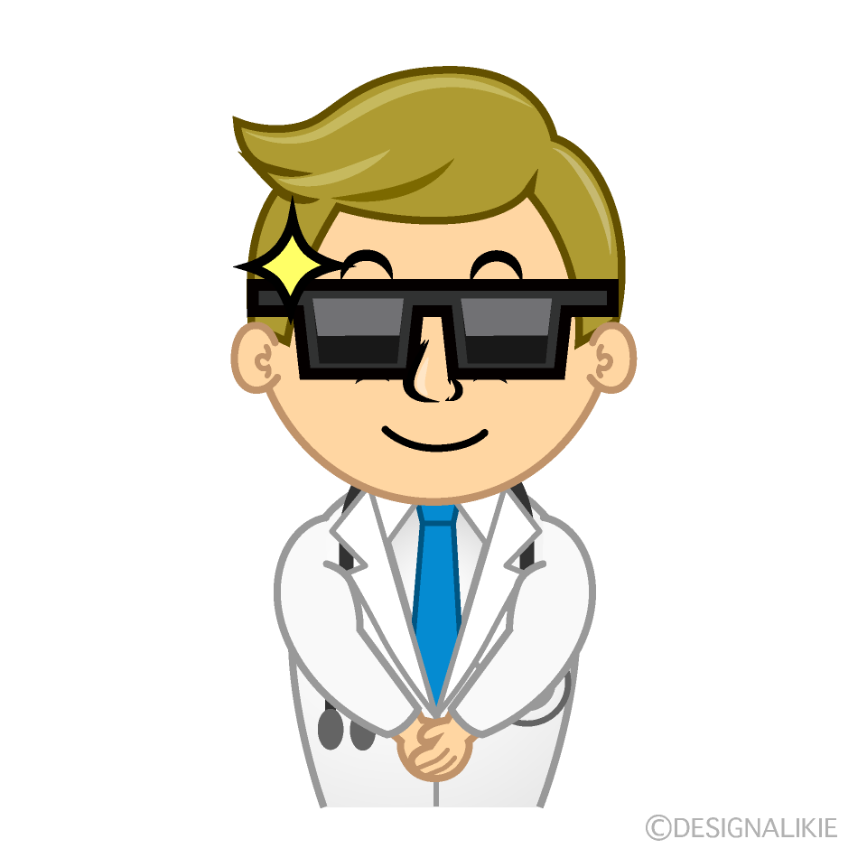 Cool Doctor Cartoon Character Image