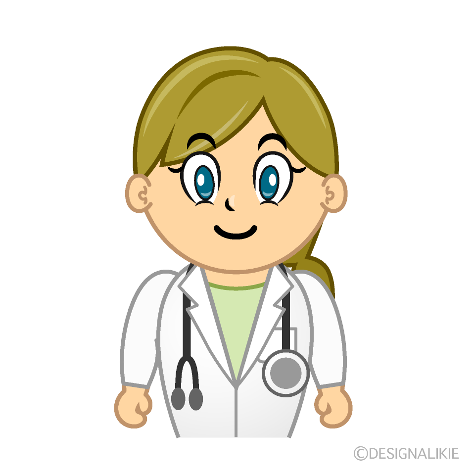 Female Doctor Cartoon Character Image