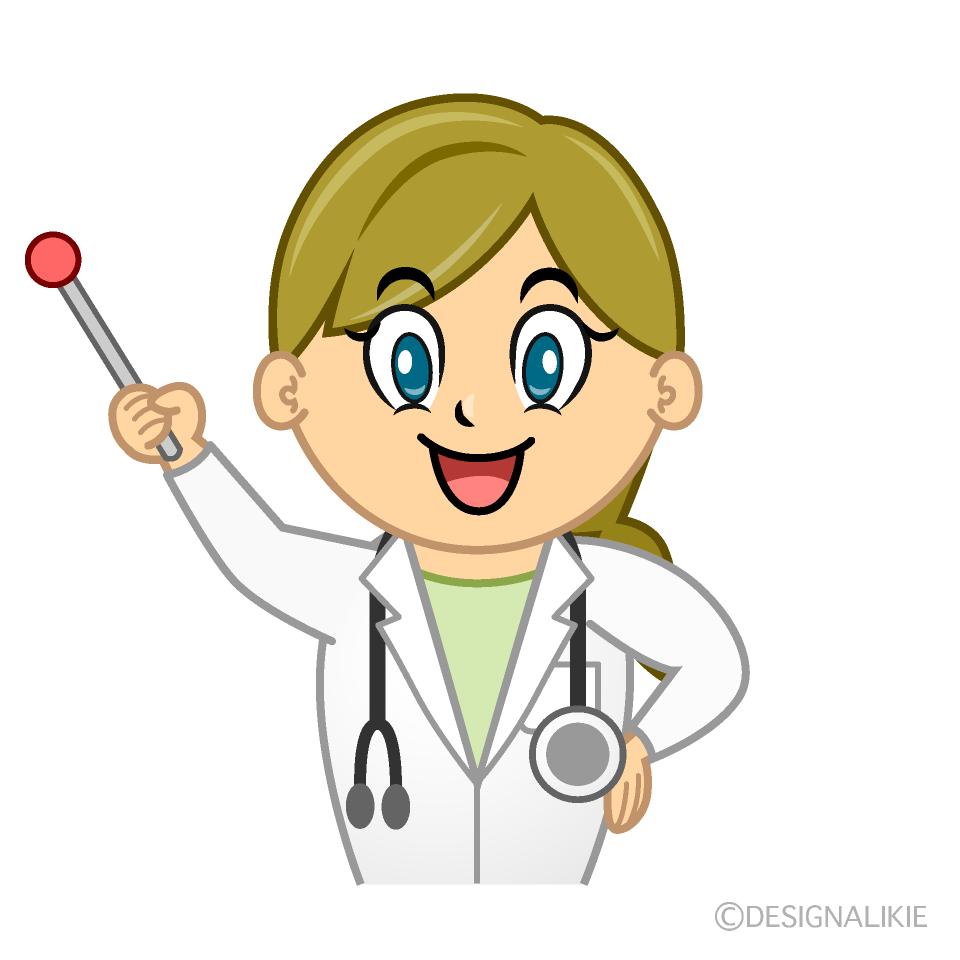 Speaking Female Doctor Cartoon Character Image