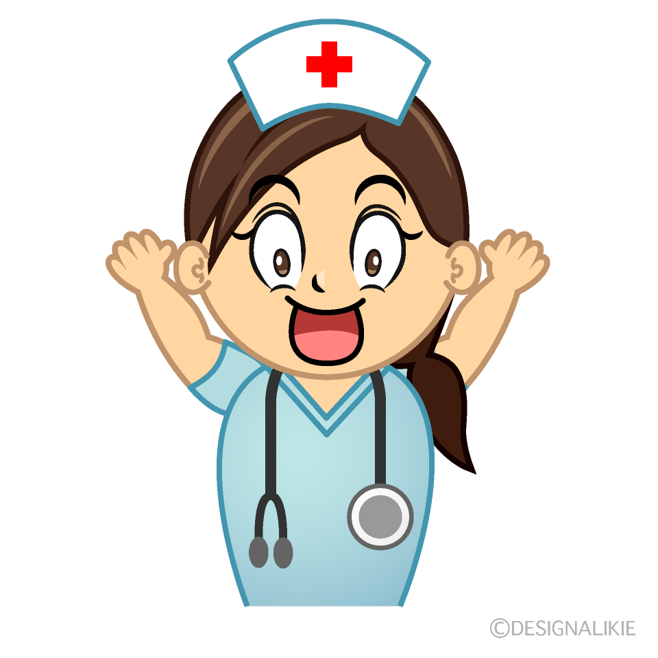 Surprising Nurse Cartoon Character Image