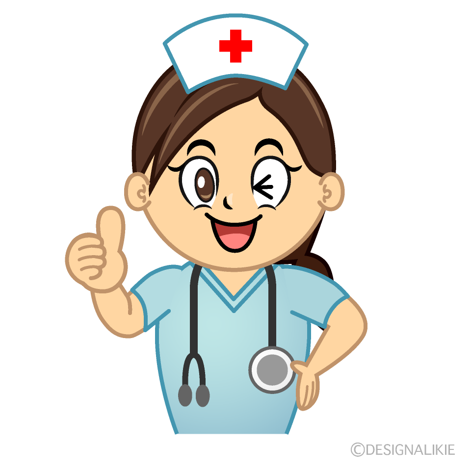 Thumbs up Nurse Cartoon Character Image