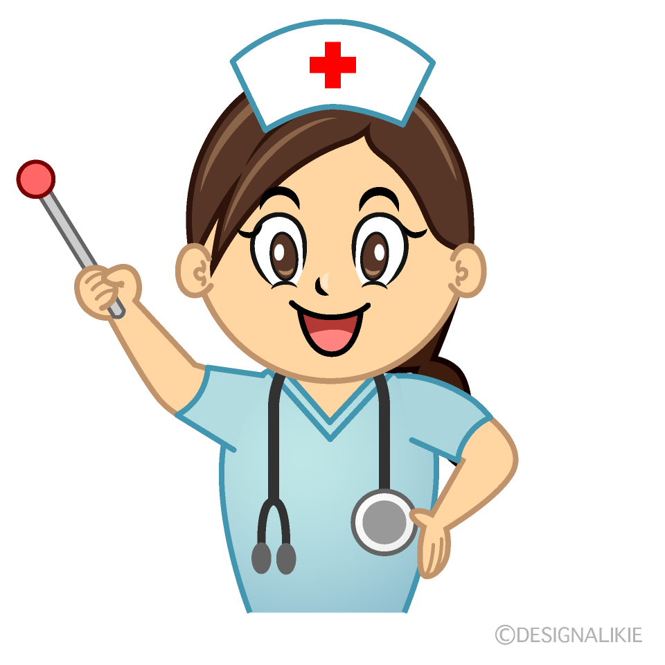 Speaking Nurse Cartoon Character Image