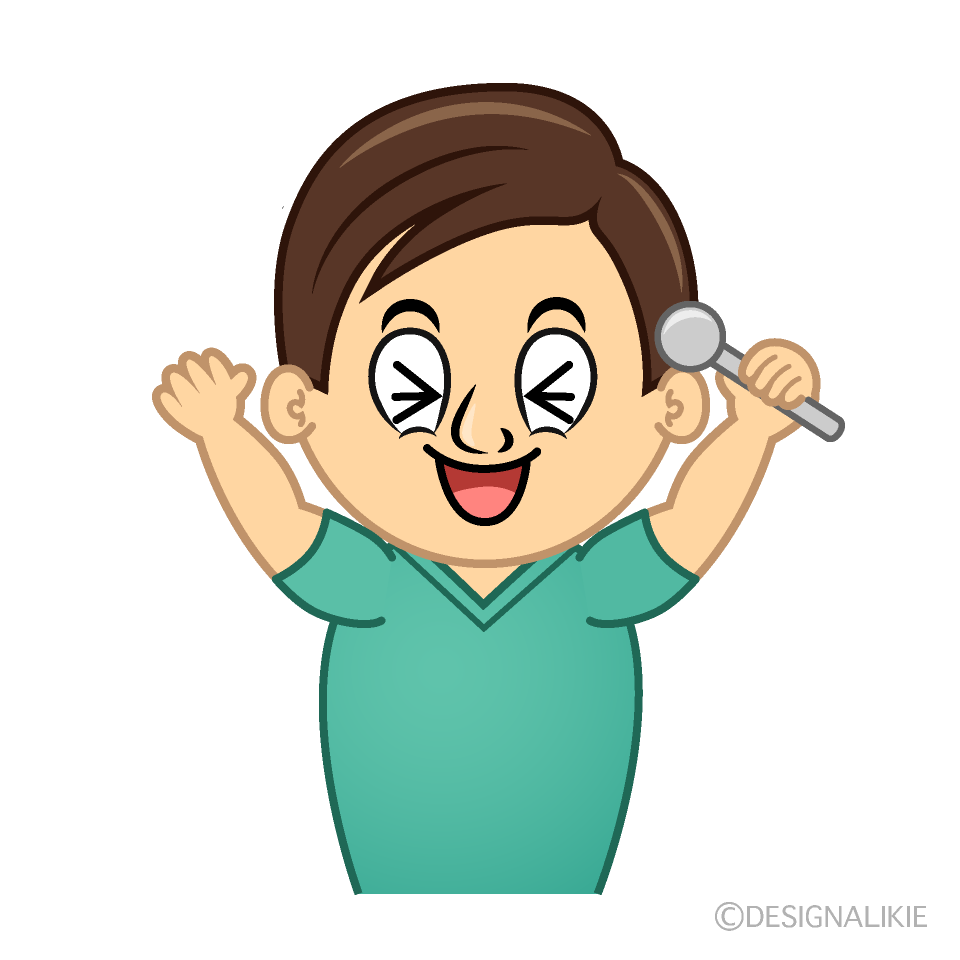 Laughing Dentist Cartoon Character Image