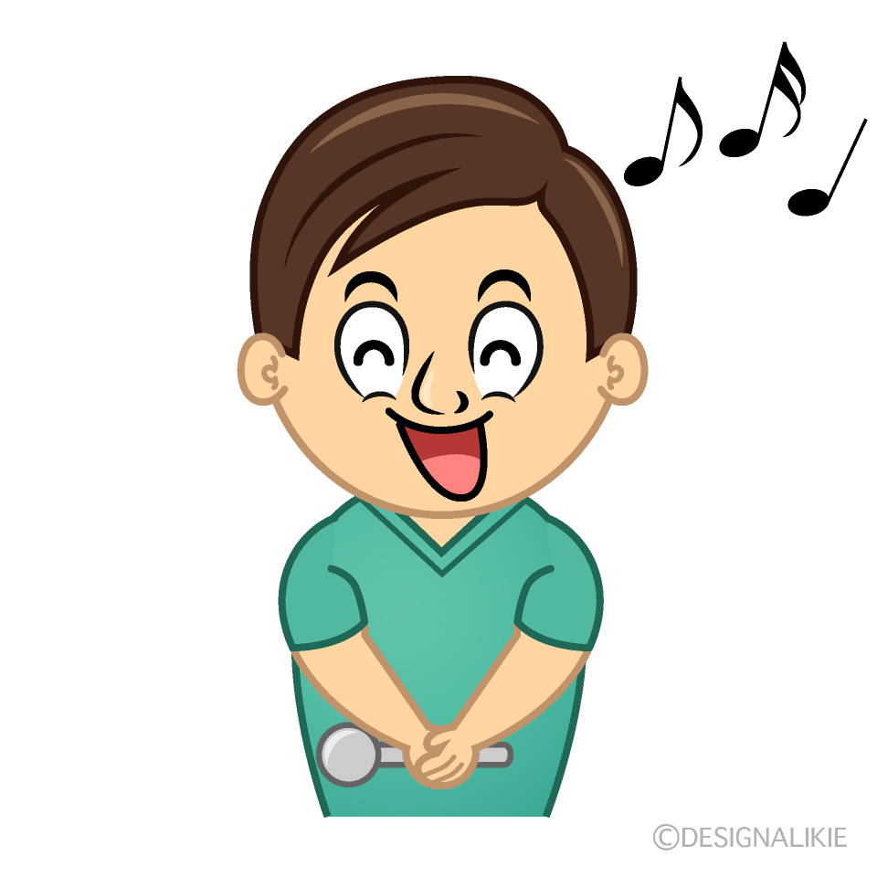 Singing Dentist Cartoon Character Image