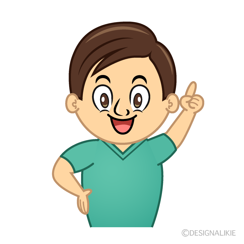 Posing Dentist Cartoon Character Image