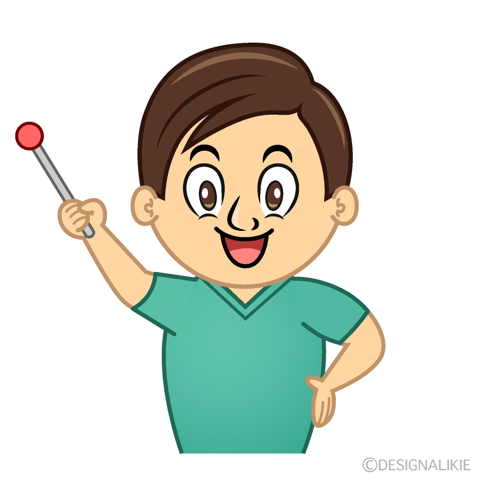 Speaking Dentist Cartoon Character Image