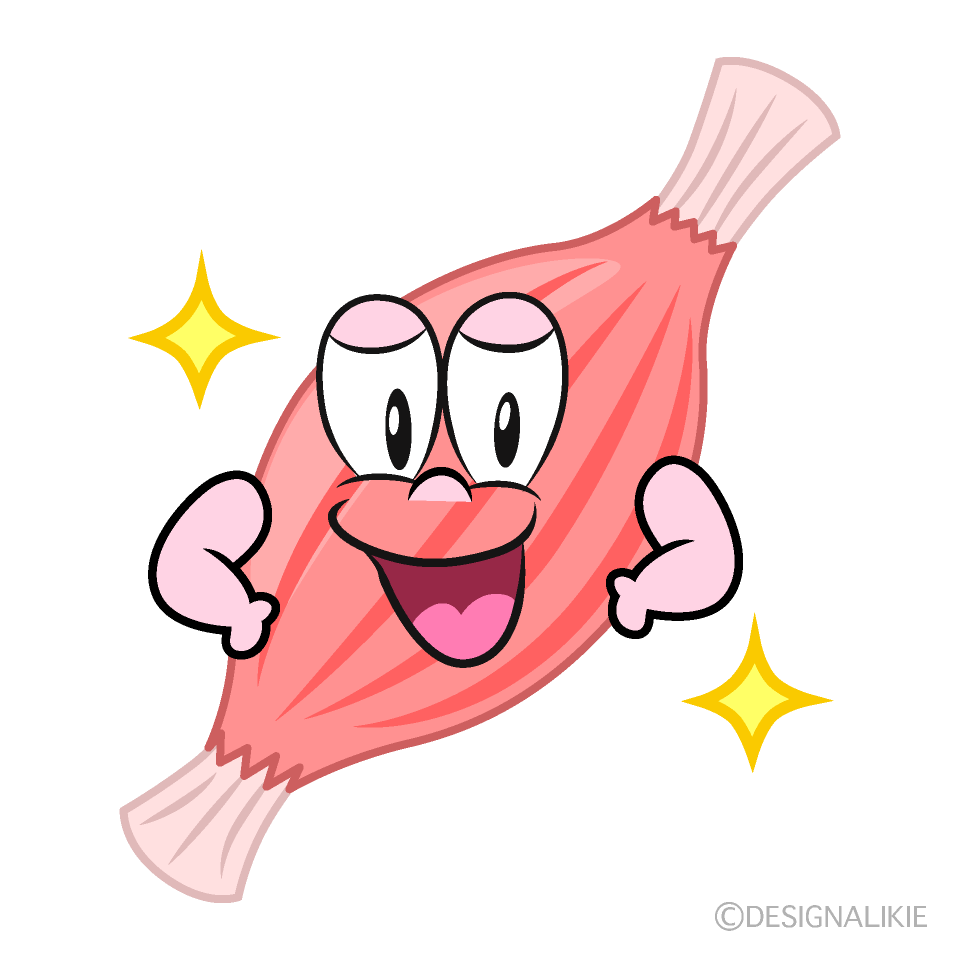 Glitter Muscle Cartoon Character Image