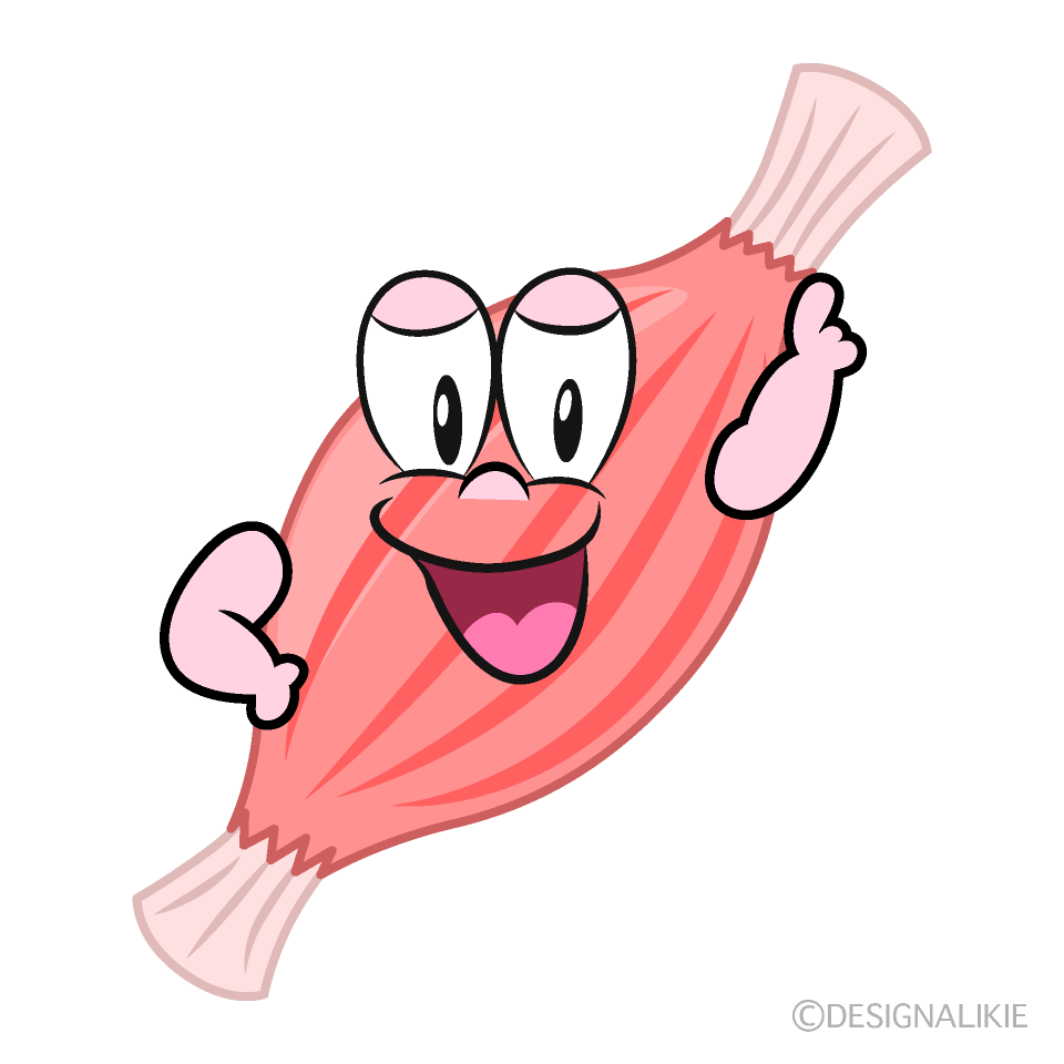 Posing Muscle Cartoon Character Image